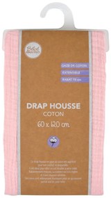 Cearceaf pentru copii din muselină pentru pătuț cu elastic 60x120 cm – Bébé Douceur