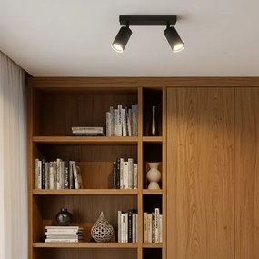 Brilagi - Spot LED RGBW cu dimmer SELE MODERN, 2x GU10/6,5W/230V, Wi-Fi, negru