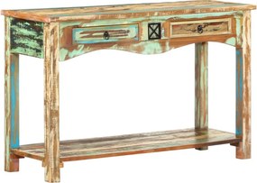 vidaXL Masă consolă, 120 x 40 x 75 cm, lemn masiv reciclat