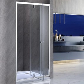 Ușă de duș reglabilă flexibilă 96-111x185 cm