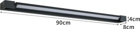 BRILAGI - LED Aplica de perete pentru exterior AQUA LINE LED/24W/230V 90 cm IP44 neagră