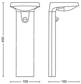 Philips TYLA LED 9W 230V 2700K IP44 lampă LED exterior cu senzor