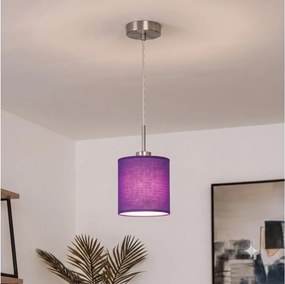 Brilagi - Corp de iluminat LED pe cablu NUBILA 1xE27/60W/230V Ø 14 cm mov