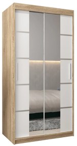 Dulap de haine 120 cm Verika 4 120 (stejar sonoma + alb). 1064270