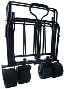 Cărucior de transport pliabil - premium 150 L Portocalie