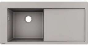 Chiuveta compozit gri Hansgrohe S51 SilicaTec 105x51 cm