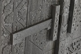 Bufet, gri, din lemn masiv sculptat, Arvane