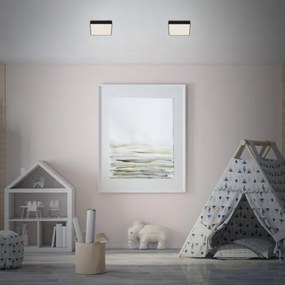 Plafonieră LED Briloner 7076-415 STAR SKY LED/11W/230V 15x15 cm negru