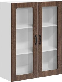 vidaXL Dulap suspendat de bucătărie Stejar închis 80 x 31 x 100 cm