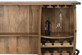 Consola de bar, din lemn de mango, Barrel