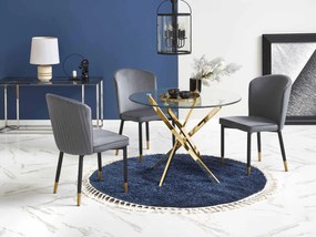 Masă de sufragerie Raunds (Auriu). Promo -6%. 1049012