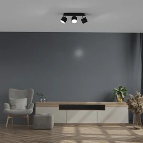 Spot DIXIE 3xGX53/11W/230V negru