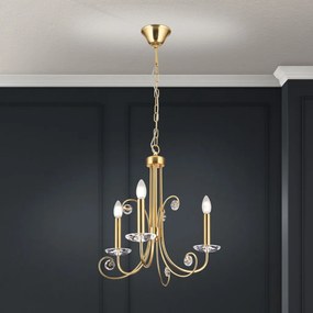 Candelabru stil clasic cu cristal K9 ARIANE 3L auriu