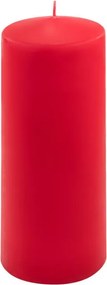 Set de lumânări stâlp, 20 cm, Ø 7,5 cm, roșu, 2 buc