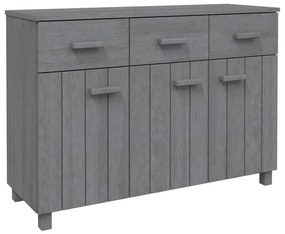 340442 vidaXL Servantă „HAMAR”, gri închis, 113x40x80 cm, lemn masiv pin