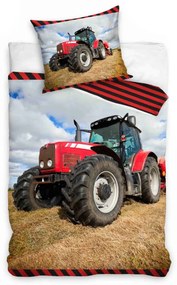 Tractor Field Work husa de pat 140×200cm, 70×90 cm