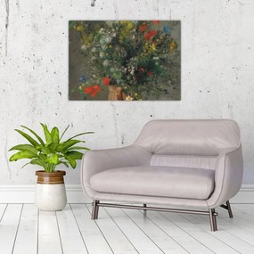 Tablou - Auguste Renoir,  Flowers in a Vase, reproducere (70x50 cm)