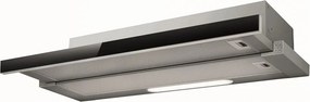 Hota de bucătărie încastrabilă Elica Elite 14 Lux GRVT 60, 121 W, 60 cm, Clasa D, 304 m³/h, iluminare LED, Gri/Negru