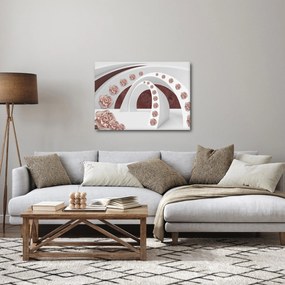 Tablou - Arcade 3D cu flori (70x50 cm)