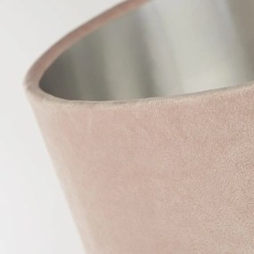 Veioza/Lampa de masa design modern Finn, nickel, roz