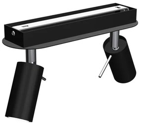 Spot PRESTON 2xGU10/40W/230V negru