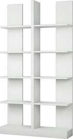 Biblioteca IKIZ, alb, PAL melaminat, 100x26x187 cm