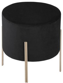 Scaun din catifea, 33 cm, neagru