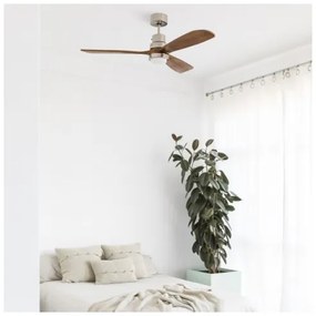 Ventilator LED FARO 33518DC LANTAU LED/15W/230V crom/pin + telecomandă