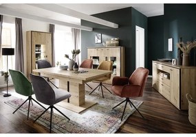 Set de 2 scaune NEXORO pentru dining, roșu