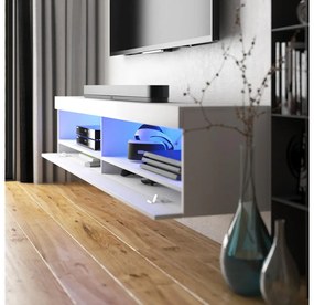 Masă TV Violett 140 (cu iluminat) (alb). 1098641