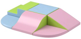 HOMCOM Modul motricitate bebeluși 6 bucăți parcurs motricitate bebeluși din spumă EPE pentru copii preșcolari, multicolor | Aosom Romania