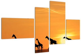 Tablou modern - girafe (110x70cm)