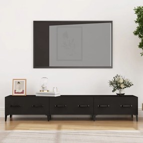 Comodă tv, negru, 150x34,5x30 cm, lemn prelucrat