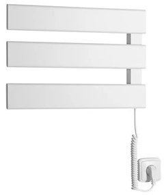 Radiator electric portpropsop Aqualine ELVIS 50W/230V 34,2 cm alb stâng