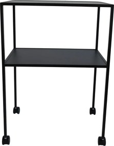 Măsuță de servire cu roți din metal 40x60 cm Trolly – Spinder Design