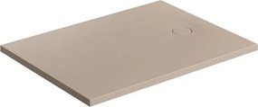 Cadita de dus compozit Omnires AquaRock M+ dreptunghiulara bej dune mat 80x120 cm