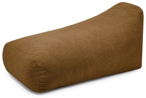 Fotoliu bean bag maro cu tapițerie din țesătură bouclé Snug Long 140 – SLOWDOWN