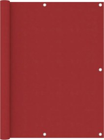 vidaXL Paravan de balcon, roșu, 120 x 600 cm, țesătură oxford