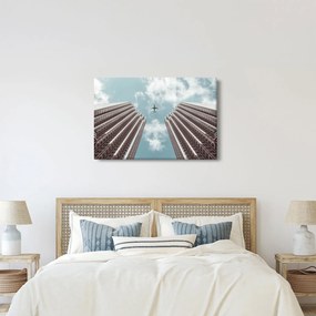 Tablou cuavion între clădiri (90x60 cm)