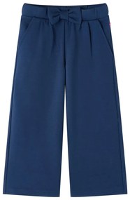 Pantaloni pentru copii cu picioare largi, bleumarin, 140