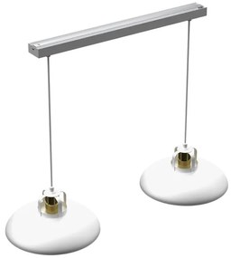 Lustră pe cablu Brilagi FLAMENGO 2xE27/60W/230V alb