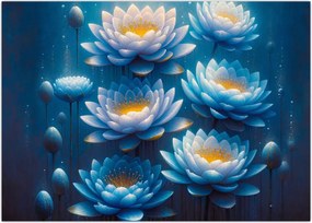 Tablou - Nuferi sub apă (70x50 cm)