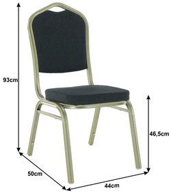 Scaun, gri/champagne, ZINA 2 NEW