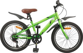 vidaXL Bicicletă pentru Copii 20 Inci 6-Speed pentru 6-11 ani Verde