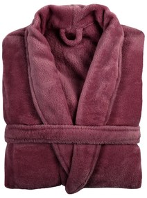 Halat de baie burgundy L/XL din micropluș Cosy – Tiseco Home Studio