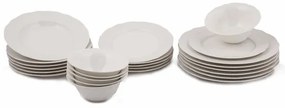 Set veselă 24 piese, porțelan alb