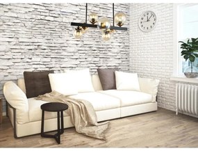 Lustră pe tijă HYPERION 7xE27/7W/230V neagră/bej Klausen 106004