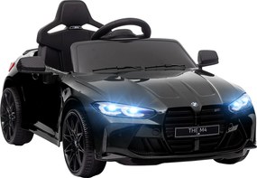 AIYAPLAY Mașinuță Electrică pentru Copii 3-5 Ani cu 2 Motoare, Suspensie, Telecomandă, Claxon și Faruri,, 108x69.5x51 cm, Negru | Aosom Romania