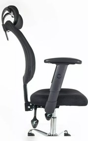Scaun de birou negru FLEXISEAT Q-118RC