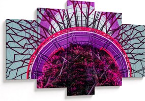 Tablou abstrac - crengi violete (150x105 cm)